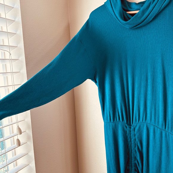 Free People Sundown Cowl Neck Ruched Mini Dress Size Small - Picture 8 of 16